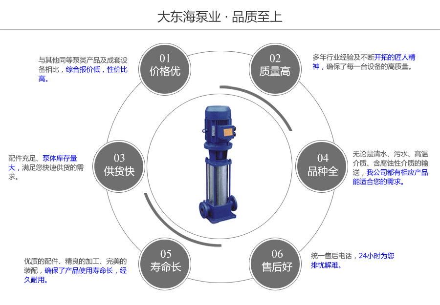 大東海泵業(yè)GDL型立式管道多級泵質量保證圖